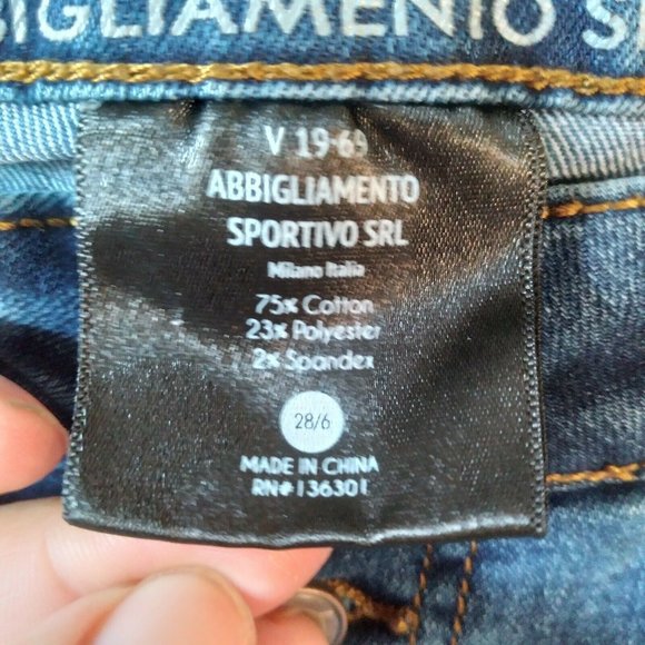 Versace V19.69 Jeans Size 28/6 Mid Rise Skinny - Picture 3 of 9